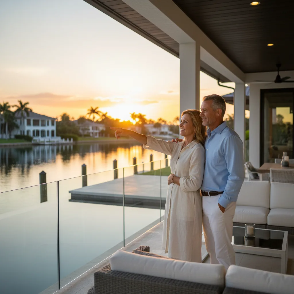 Real estate agent and lender presenting an investment plan to a client.