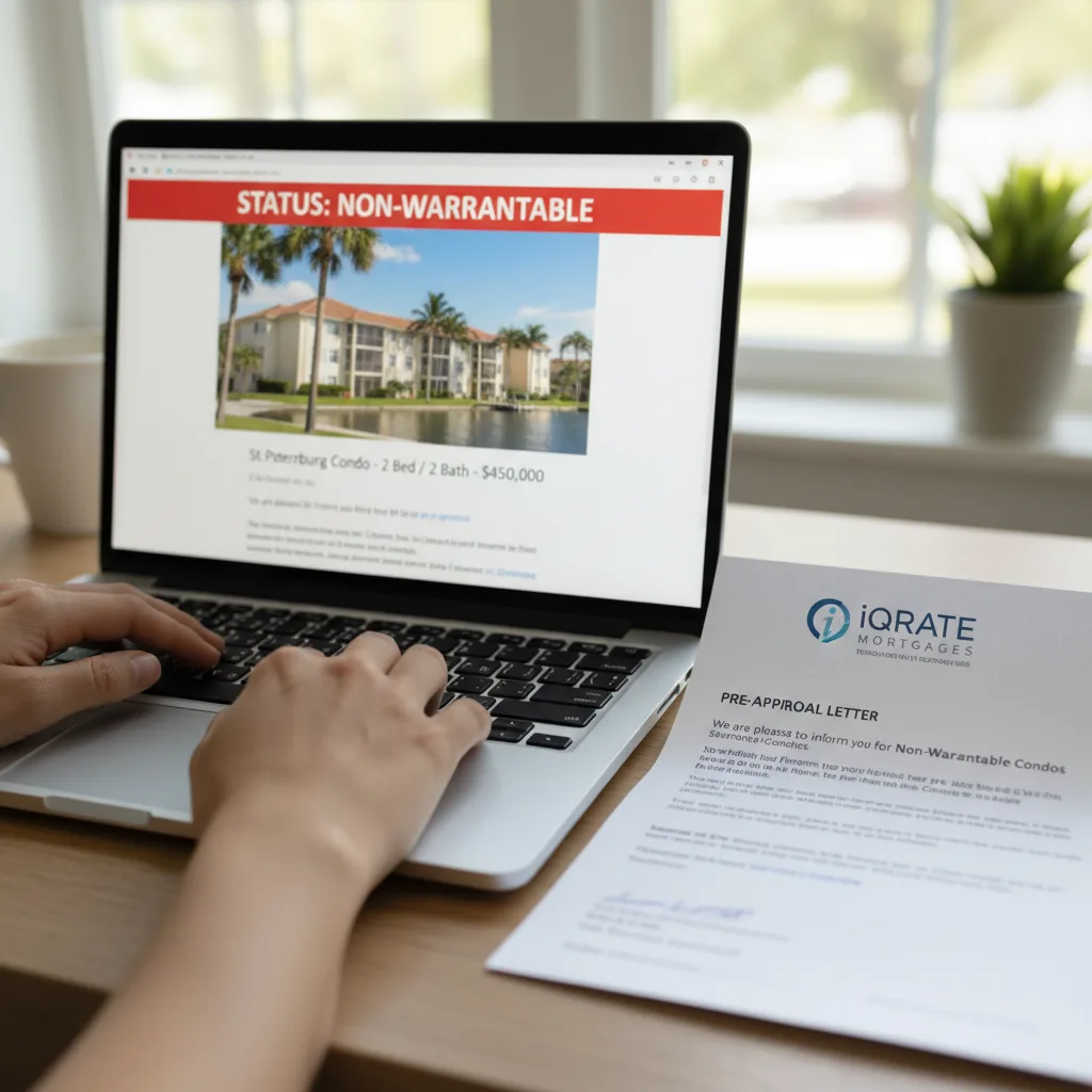 A person reviewing condominium HOA documents for red flags before a loan approval.