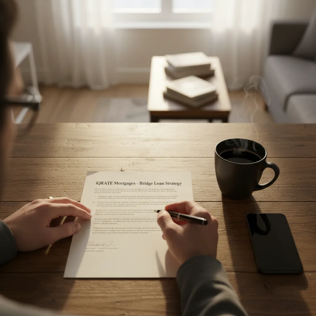 Financial documents and a calculator used to determine debt-to-income ratio for a mortgage.