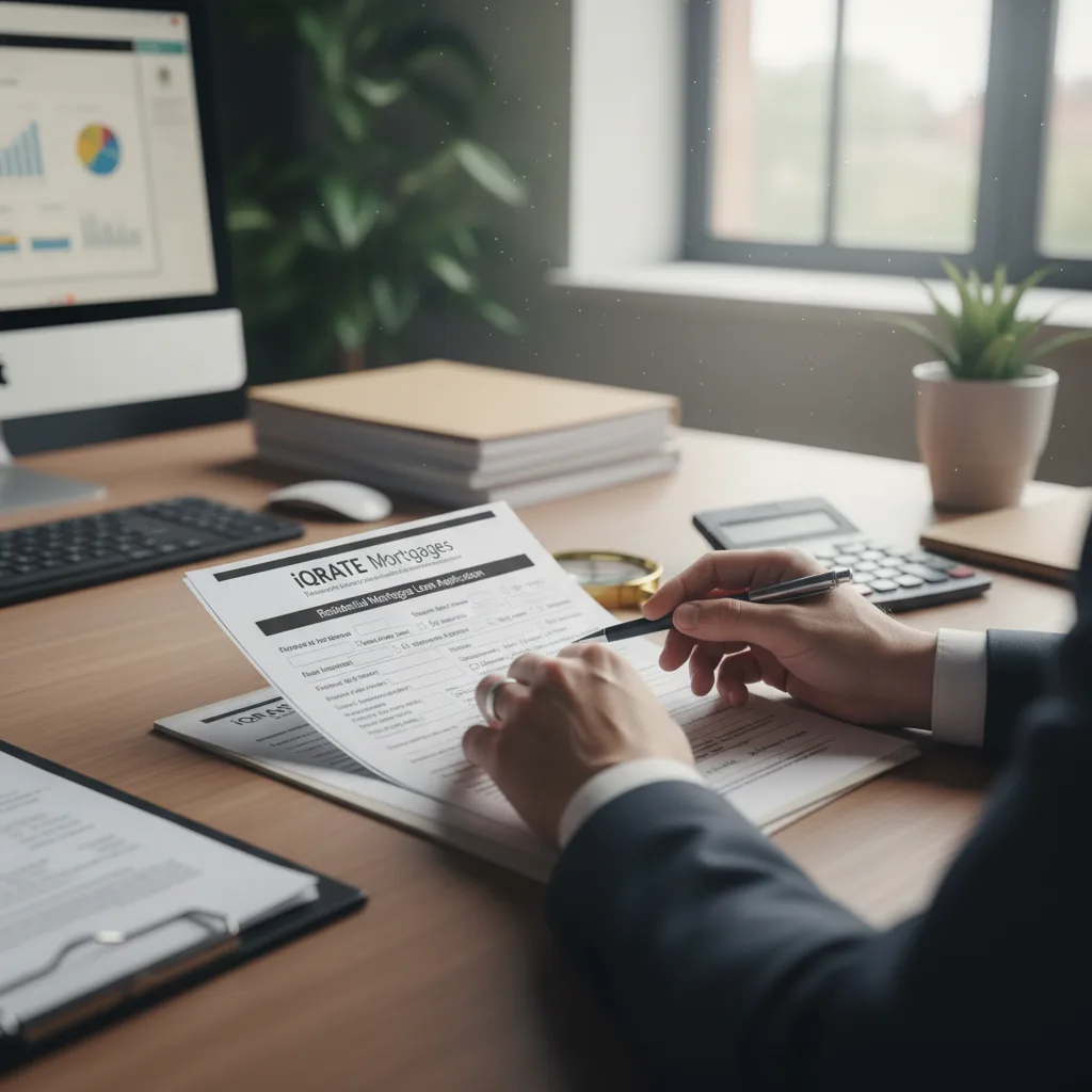 A veteran preparing documents for a manual underwriting VA loan application.