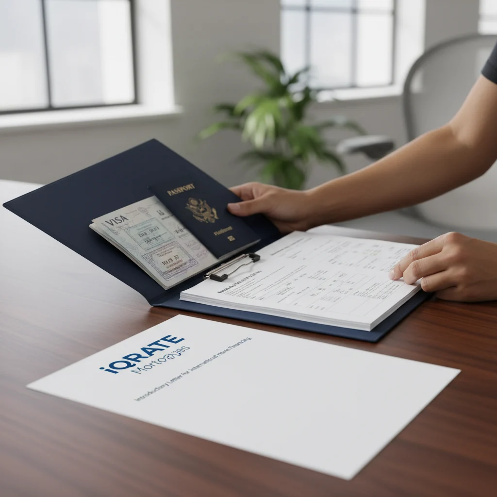 Foreign national reviewing income documents for a US mortgage