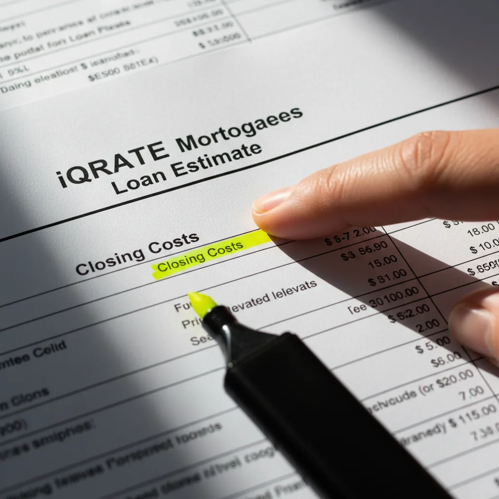 Side-by-side comparison of two mortgage offers to find the best deal.