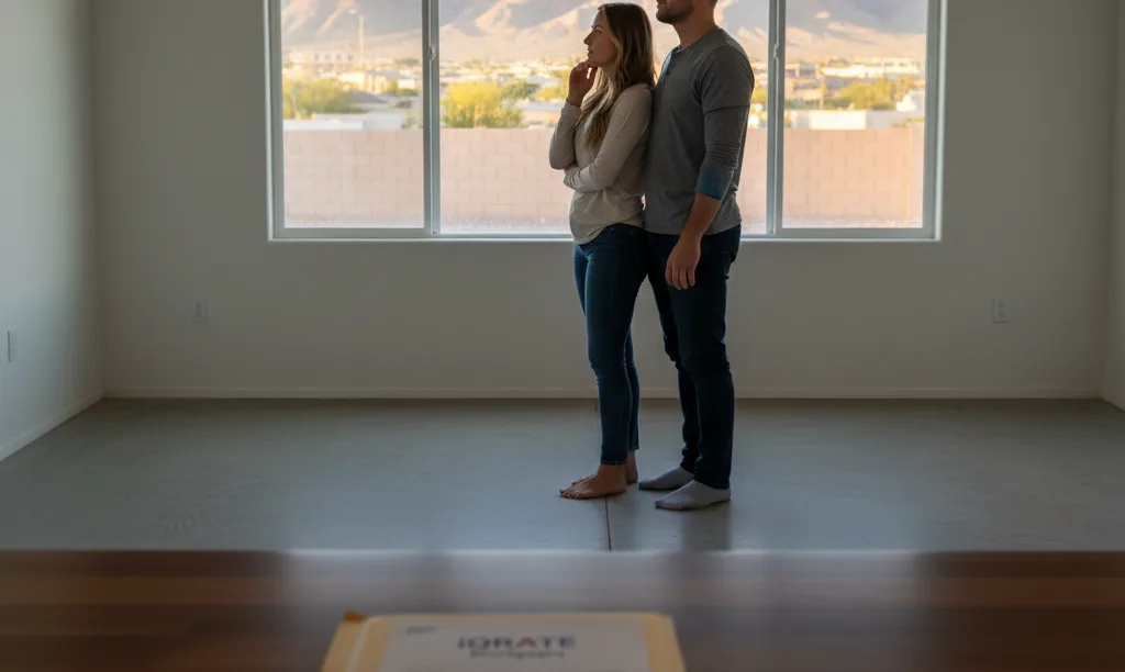 Couple in new Las Vegas home planning future.