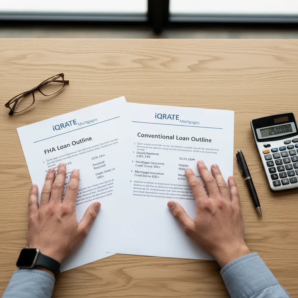 Calculator and house keys illustrating the financial comparison of mortgage loans.