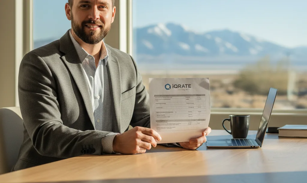S-Corp owner reviews mortgage documents in Nevada.