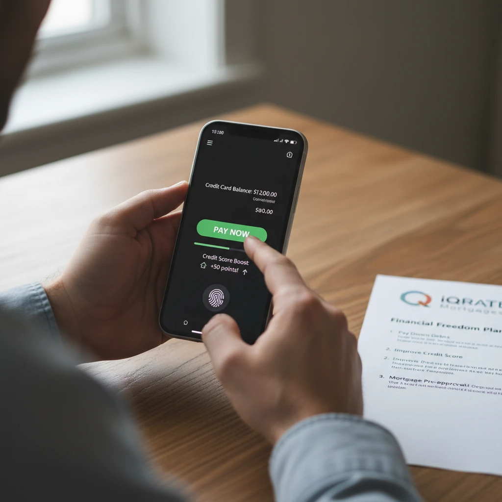 Homebuyer in Dallas checking their credit report for errors online.