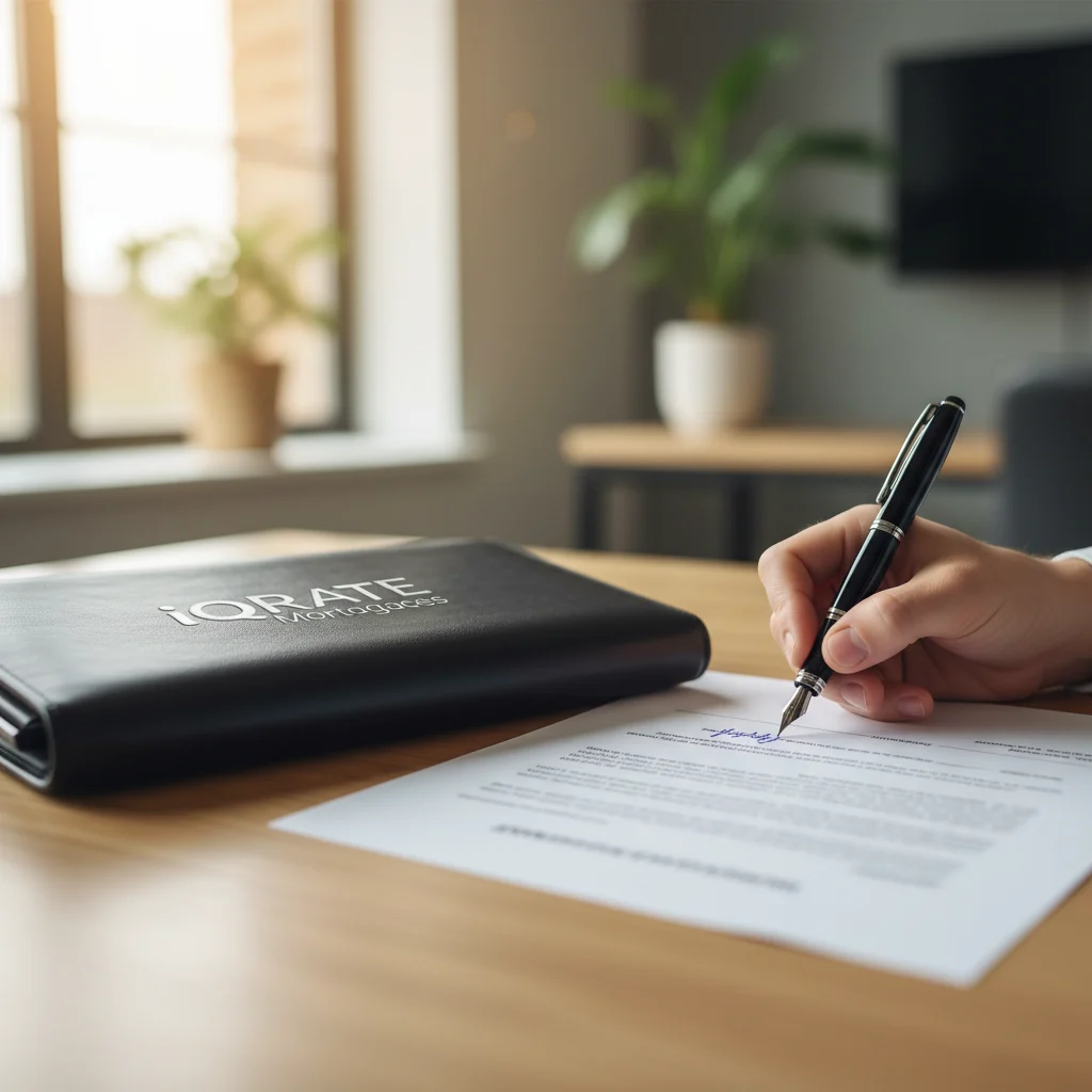 A person looking stressed while reviewing financial documents for a mortgage.