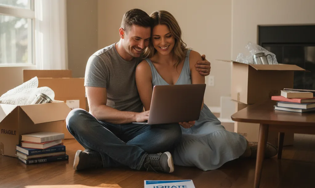 Military couple relieved over VA loan in new home.