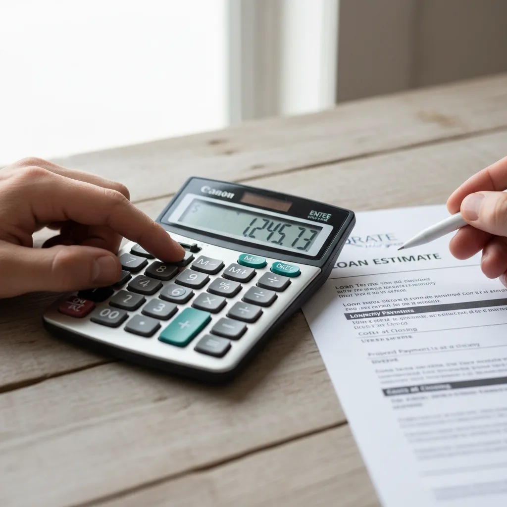 A veteran reviewing their VA loan estimate.