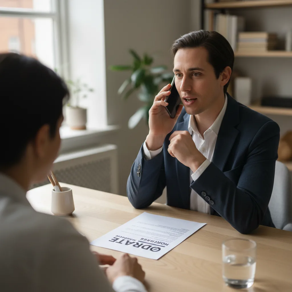A human underwriter reviewing a loan file for manual underwriting.