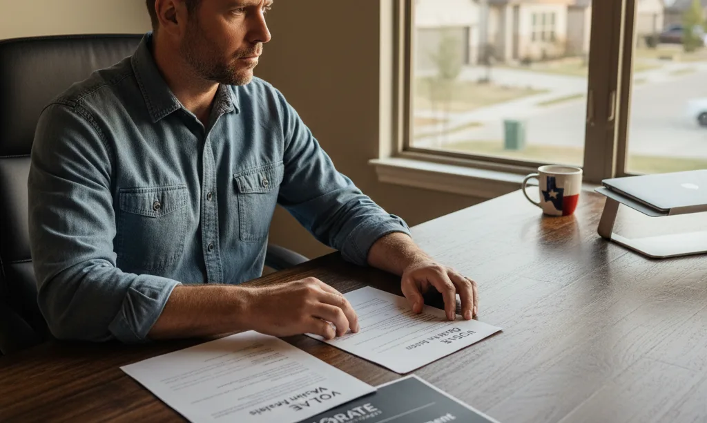 Veteran investor comparing loan options from iQRATE Mortgages.