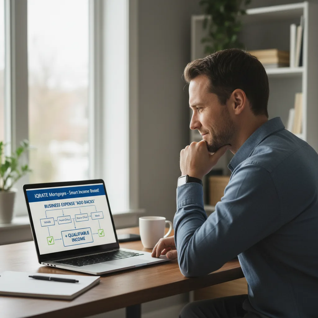 Gig worker organizing financial documents for a mortgage application.