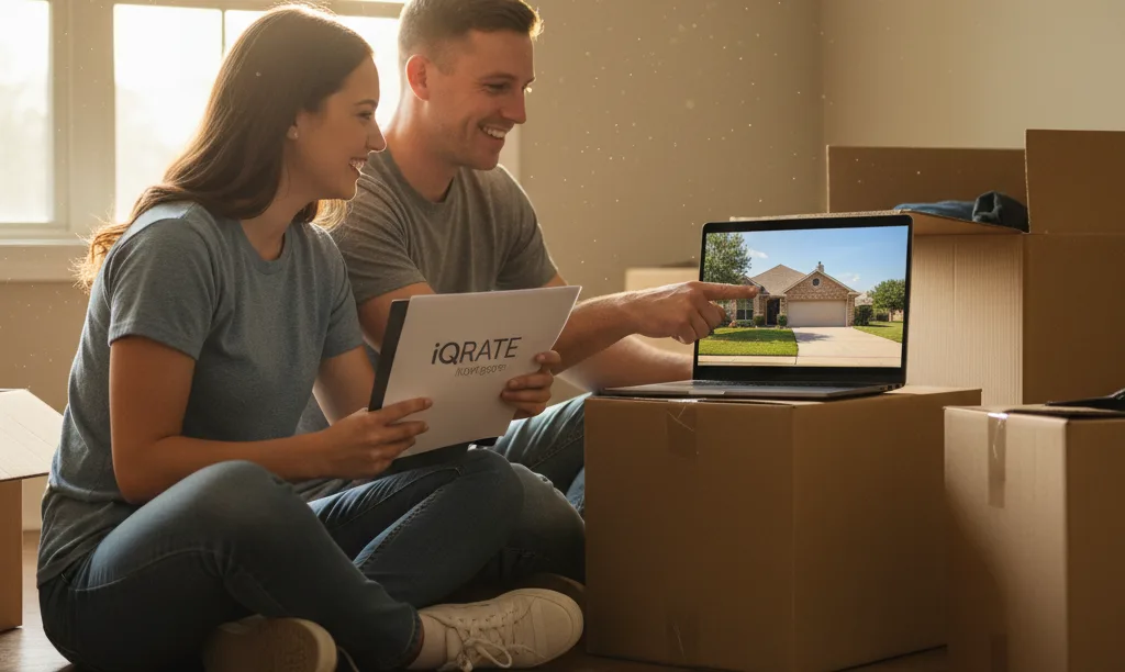 Military couple planning Texas home purchase with iQRATE.