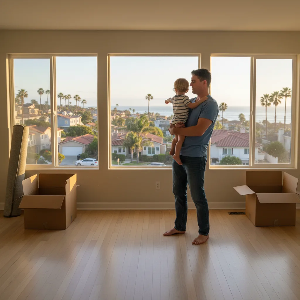 Military family excited about their new home thanks to a VA loan.