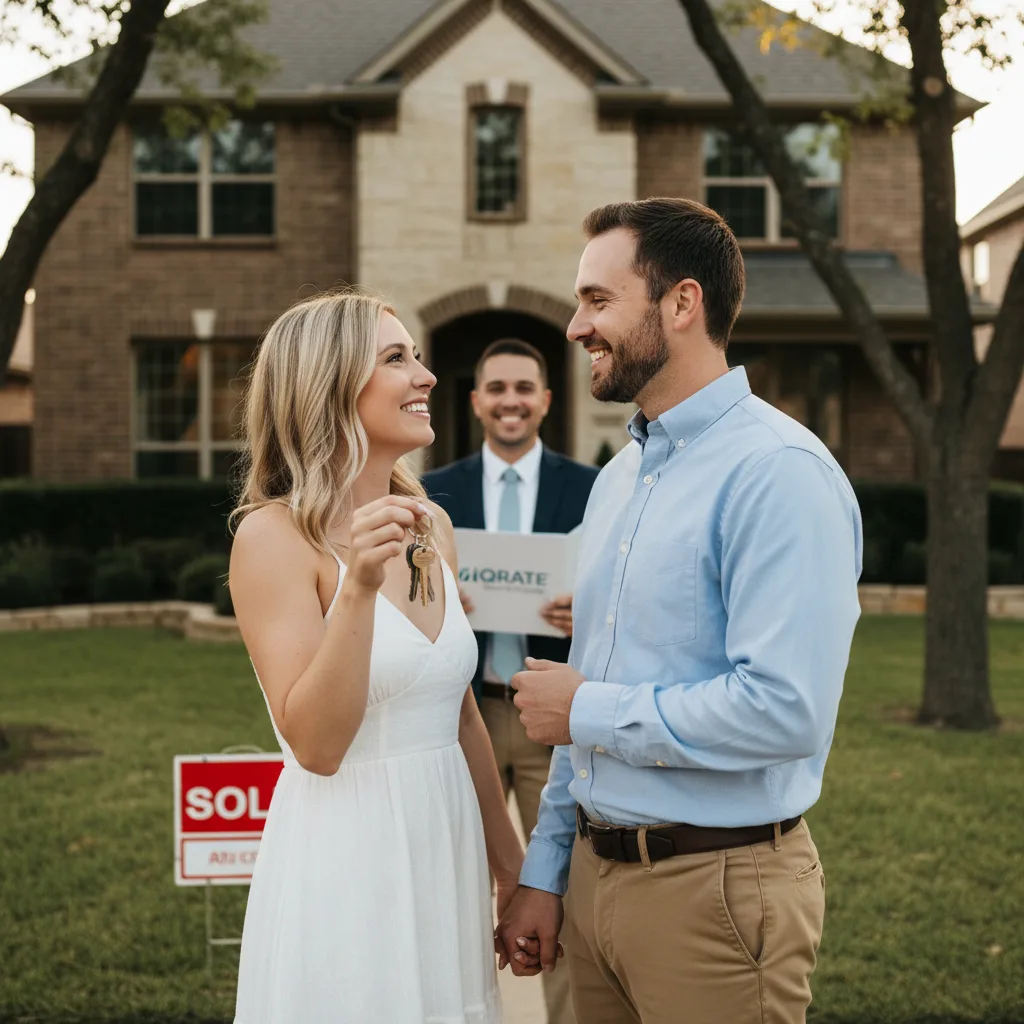 Real estate agent discussing a property financial audit with homeowners