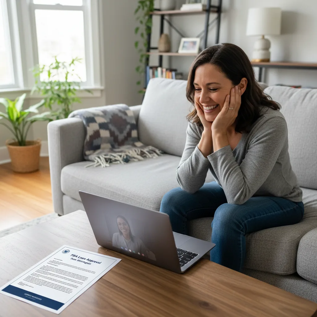 Underwriter reviewing mortgage documents