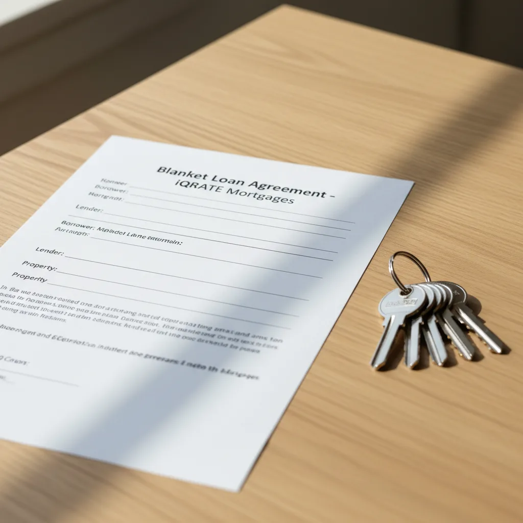 A portfolio of investment properties under a single blanket mortgage.