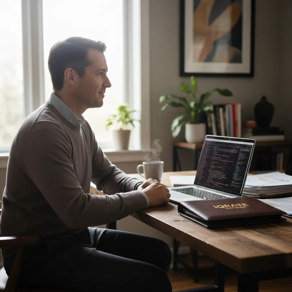 A professional reviewing a vesting schedule for a jumbo loan qualification.