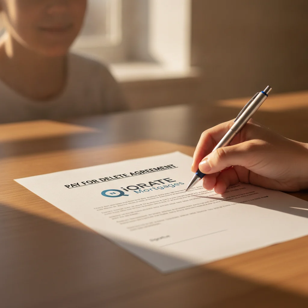 A person carefully reviewing their credit report.