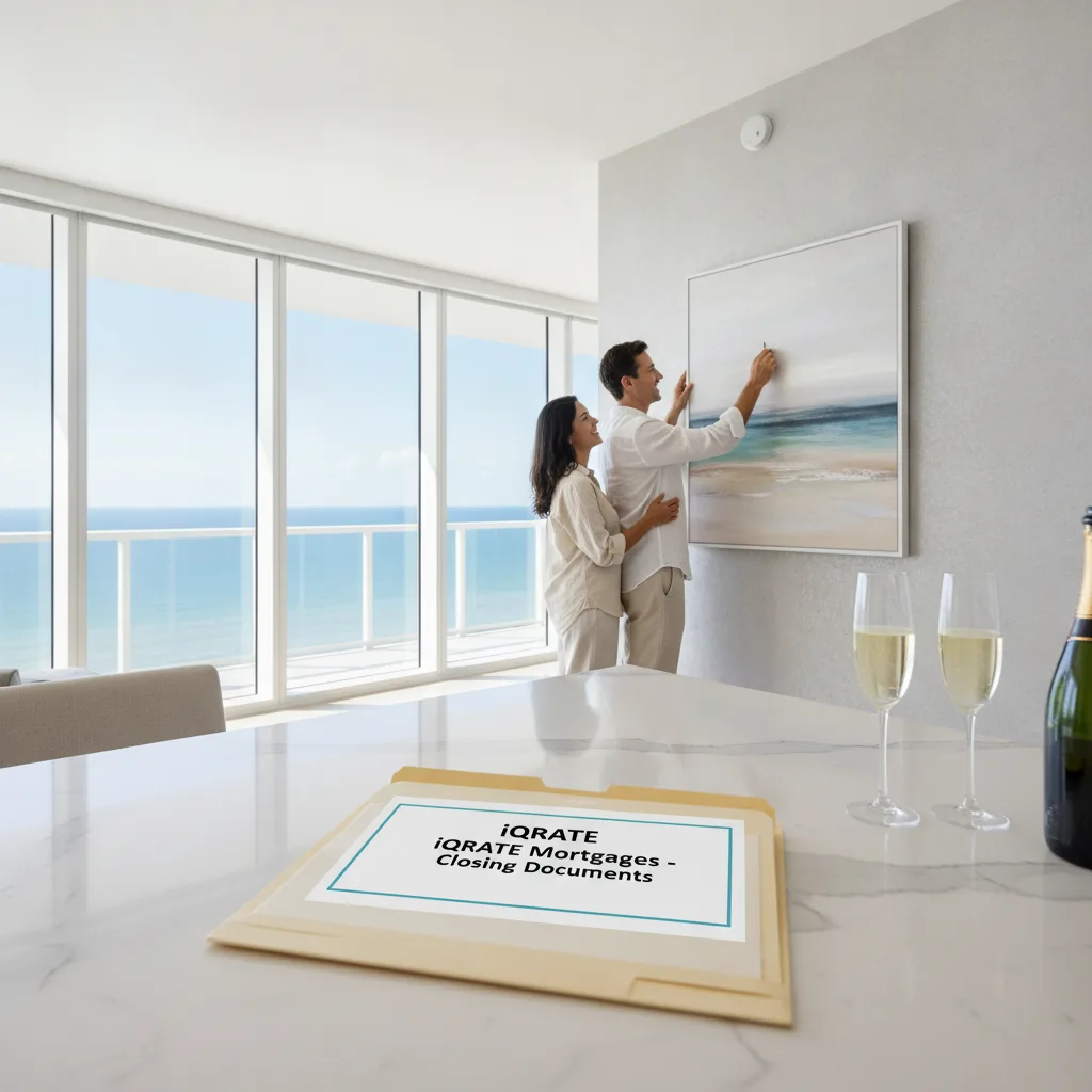 Luxury condominium building in Naples with clear skies