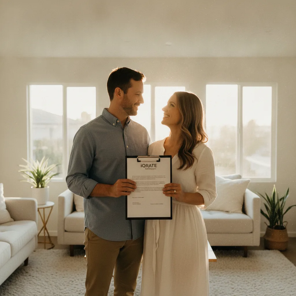 Self-employed professional reviewing financial documents for a mortgage