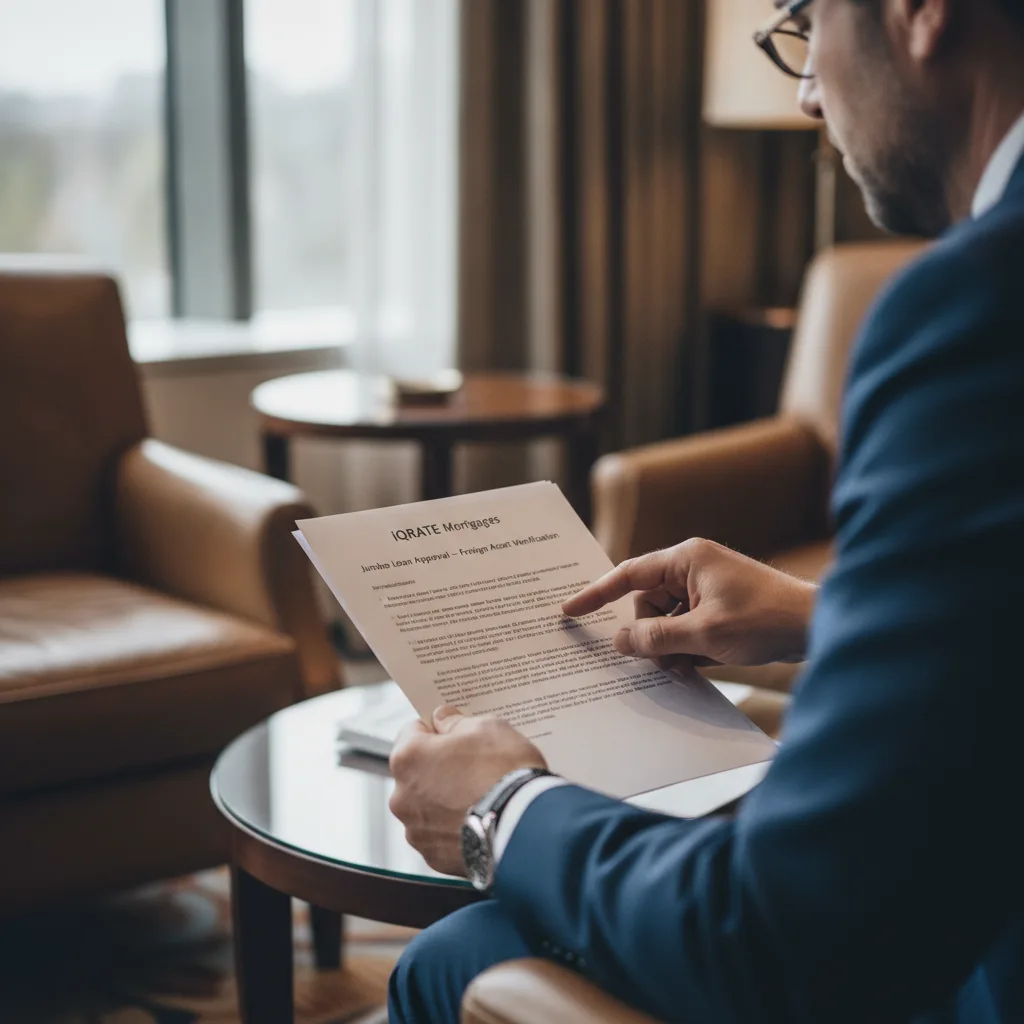 Financial documents for a foreign national loan application