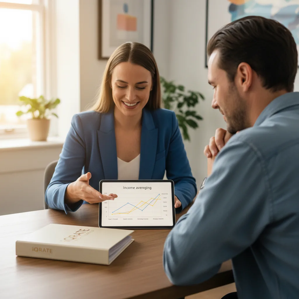 Comparing income trends for mortgage qualification
