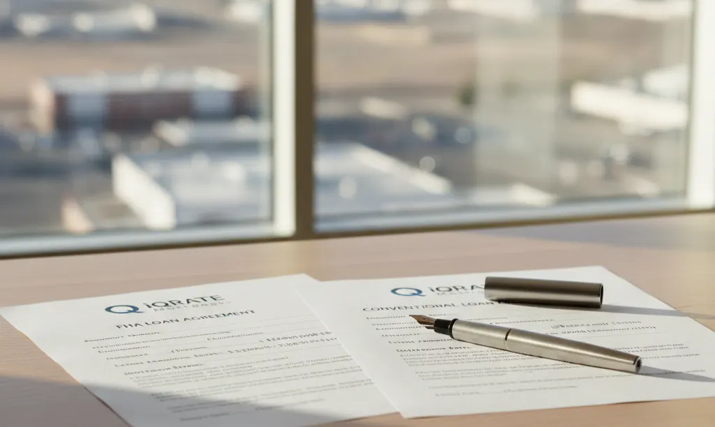 FHA and Conventional loan documents from iQRATE Mortgages.