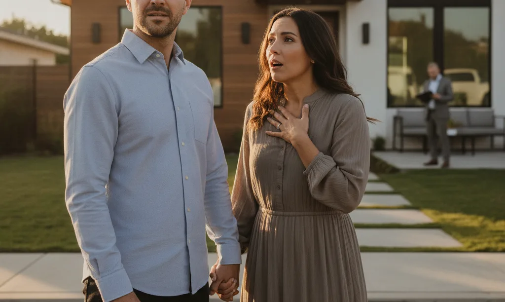 Couple views California home with unpermitted work.