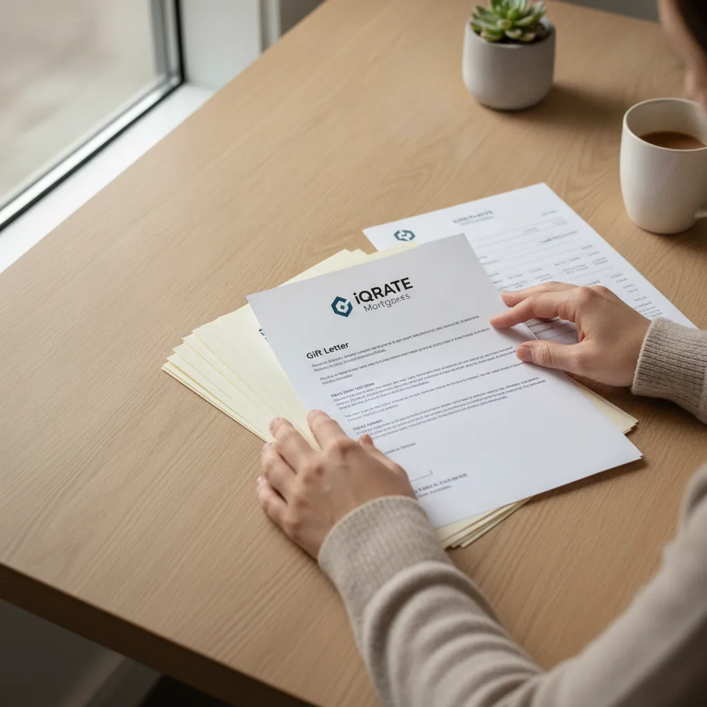 A person writing a letter of explanation for gift funds to a mortgage underwriter.