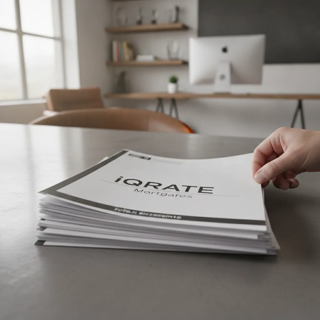 An underwriter reviewing mortgage application documents