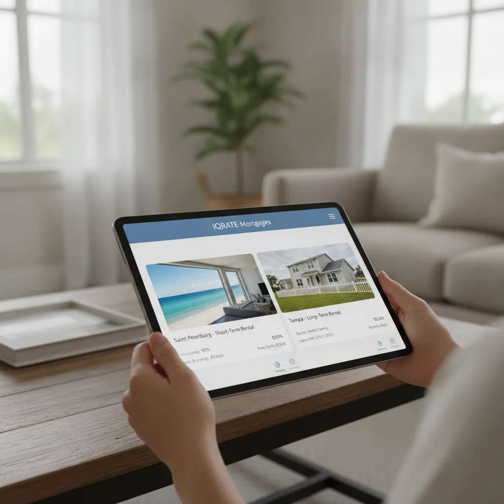 A group of diverse properties representing a mixed-asset real estate portfolio.