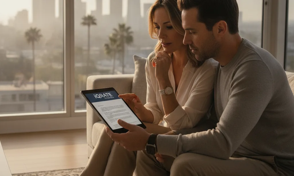 Couple strategically planning jumbo loan in California home.
