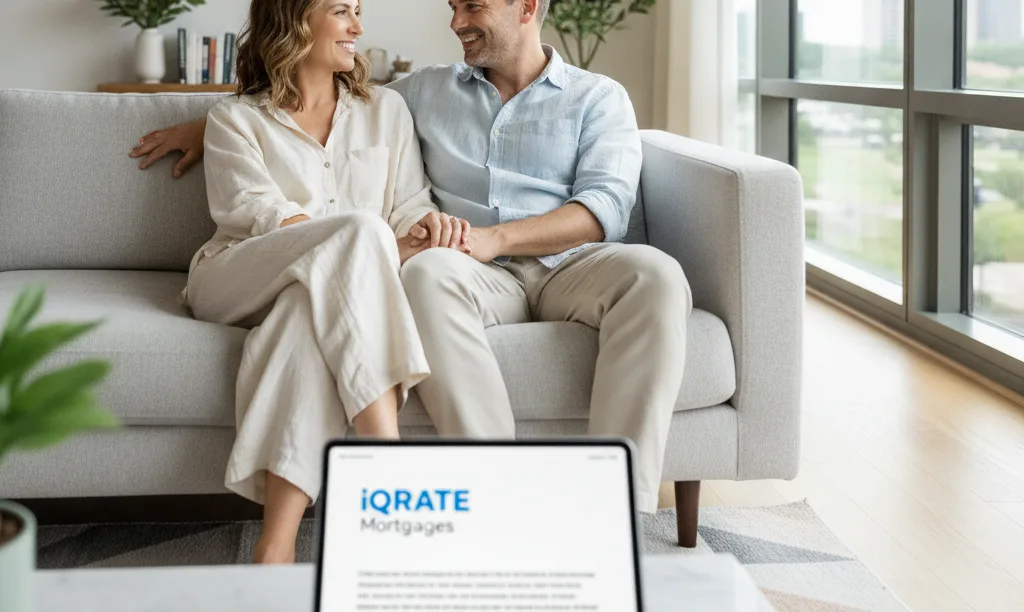 Couple relaxing in their Dallas second home.