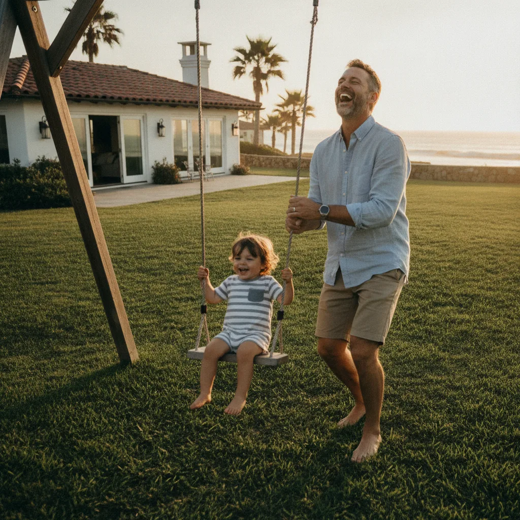 Family reviewing their finances for a VA loan in San Diego.