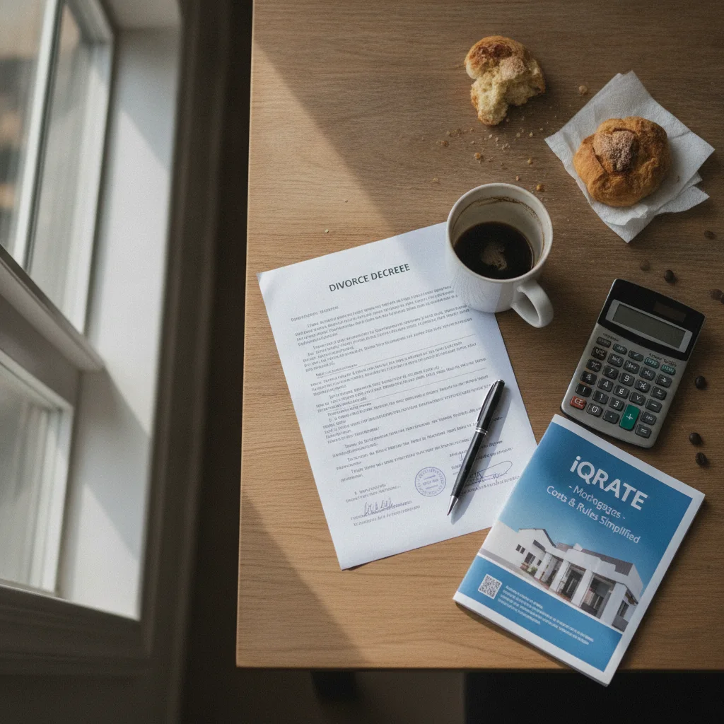 Veteran reviewing mortgage documents for an IRRRL buyout