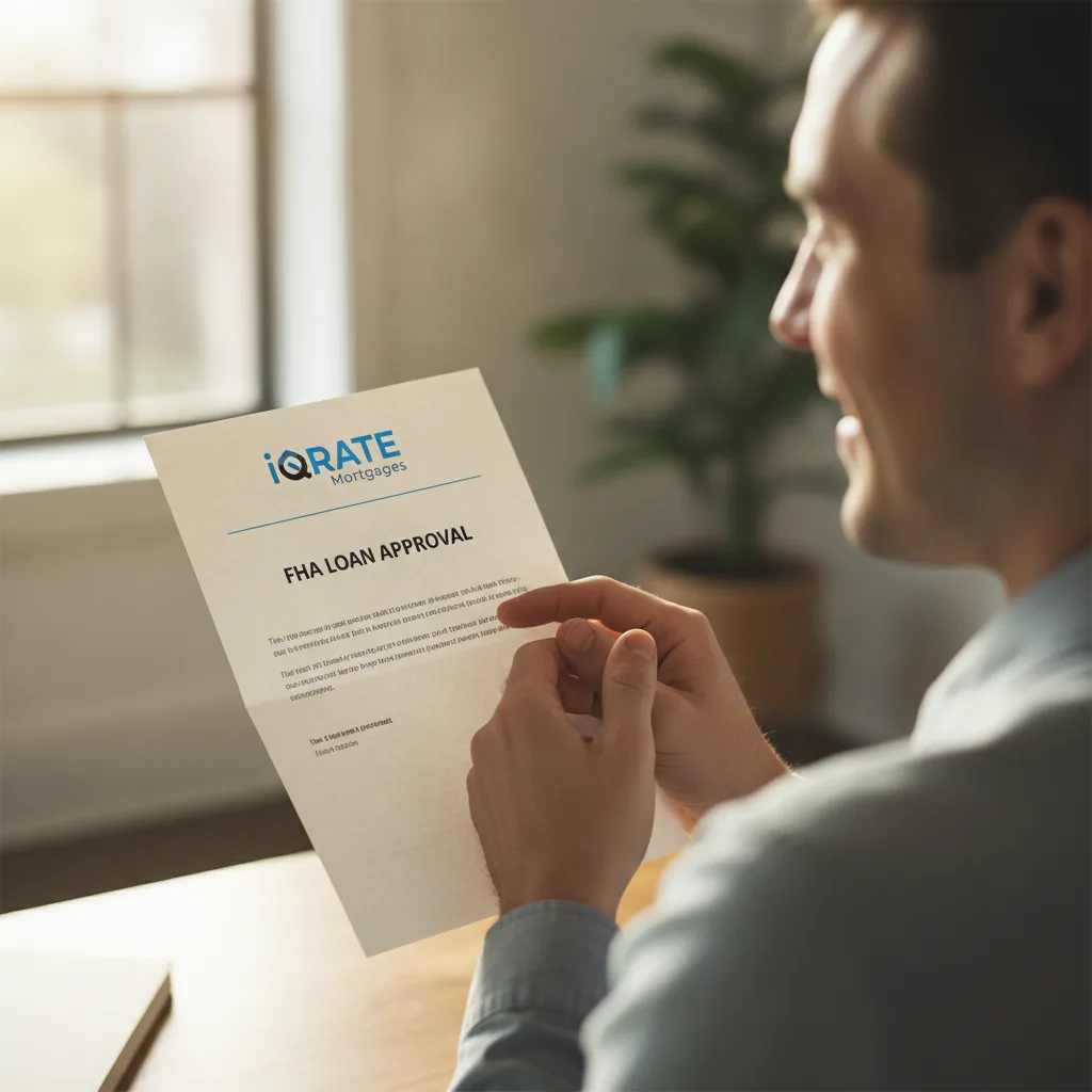 Underwriter reviewing financial documents for a mortgage
