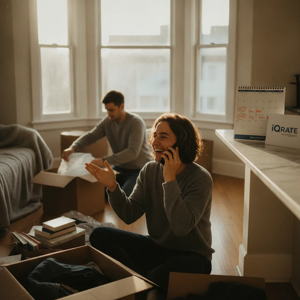 Signing documents for a new home purchase