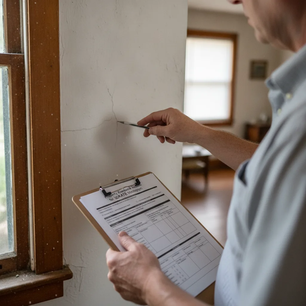 An older home with peeling paint, a common FHA appraisal issue