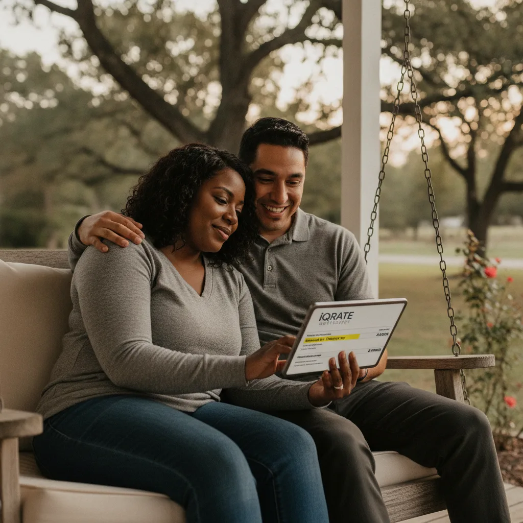 Veteran reviewing mortgage documents