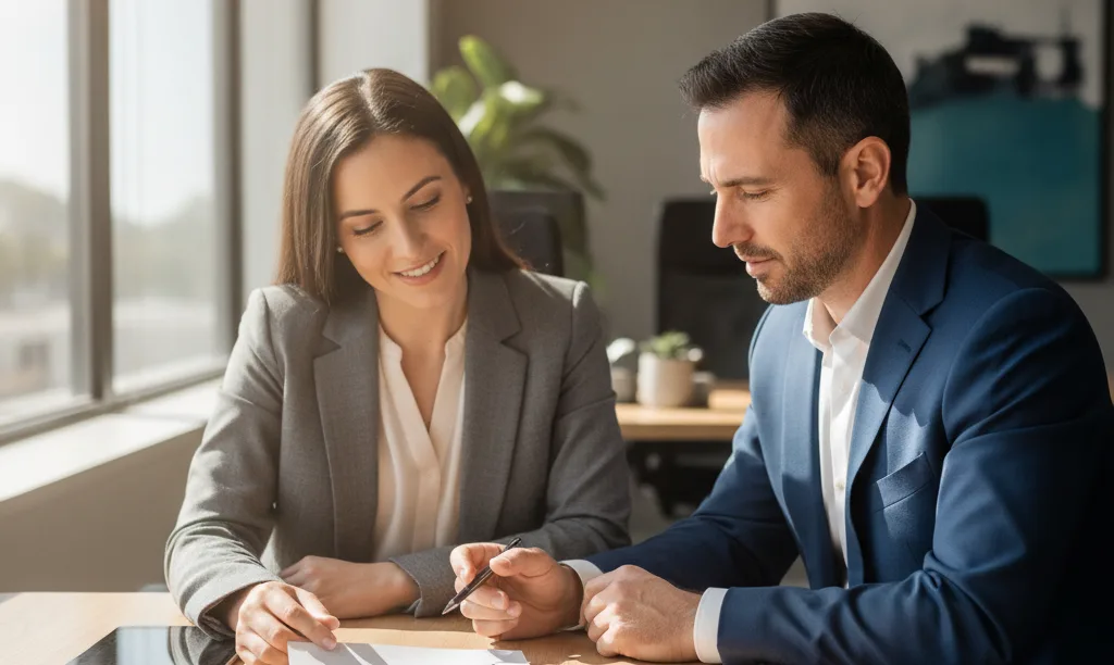 Real estate agent and lender form partnership.
