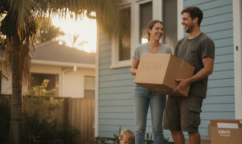 Firefighter and family moving into new Tampa home.