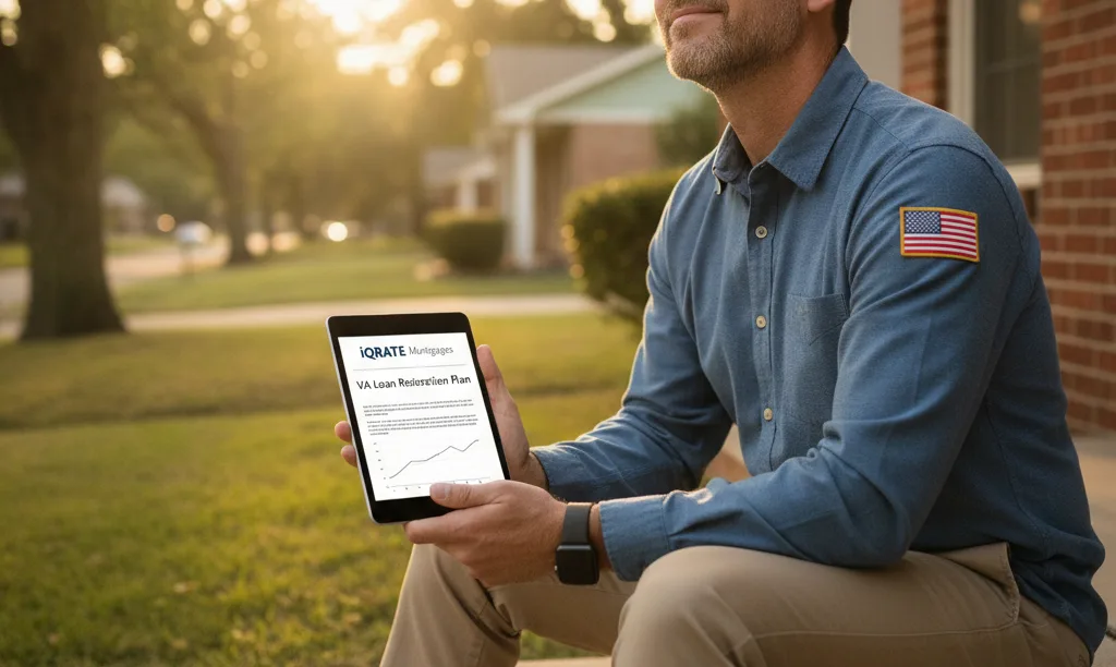 Veteran planning VA loan restoration with iQRATE Mortgages.