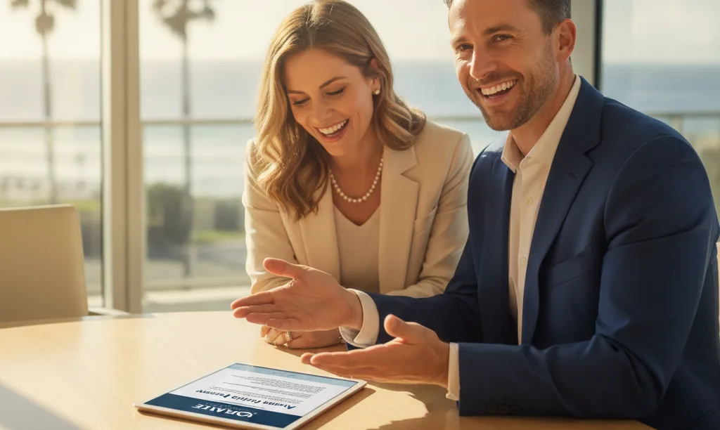 Agent and lender discussing an equity review.