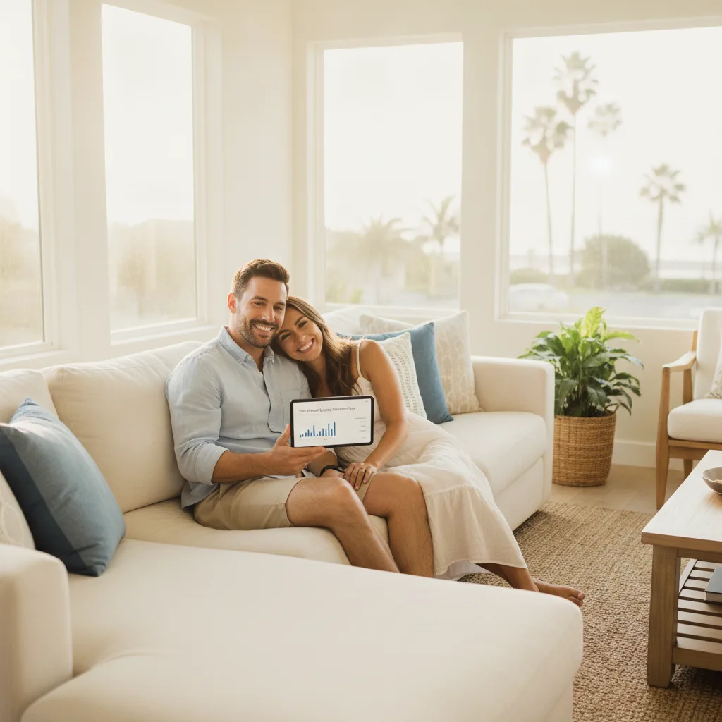 A financial report showing home equity growth