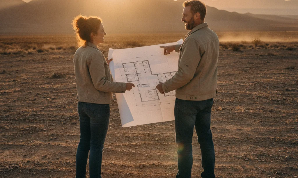 Couple planning their dream home in Nevada.