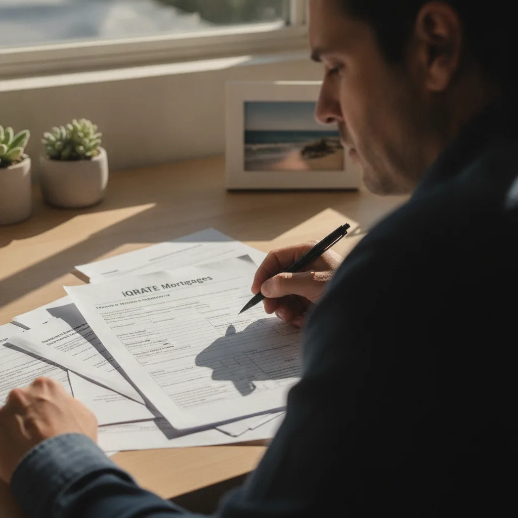 Happy self-employed individual who successfully planned their finances to buy a home.