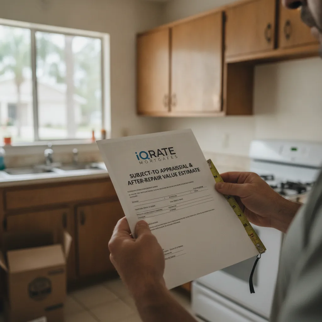 Detailed contractor quote for a property renovation being reviewed.
