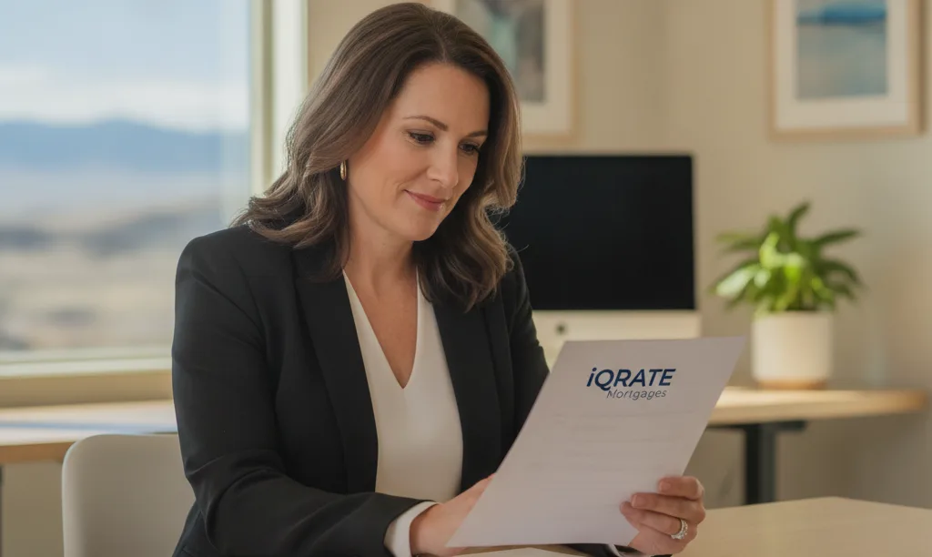 Nevada agent professionally vetting an iQRATE Mortgages pre-approval.