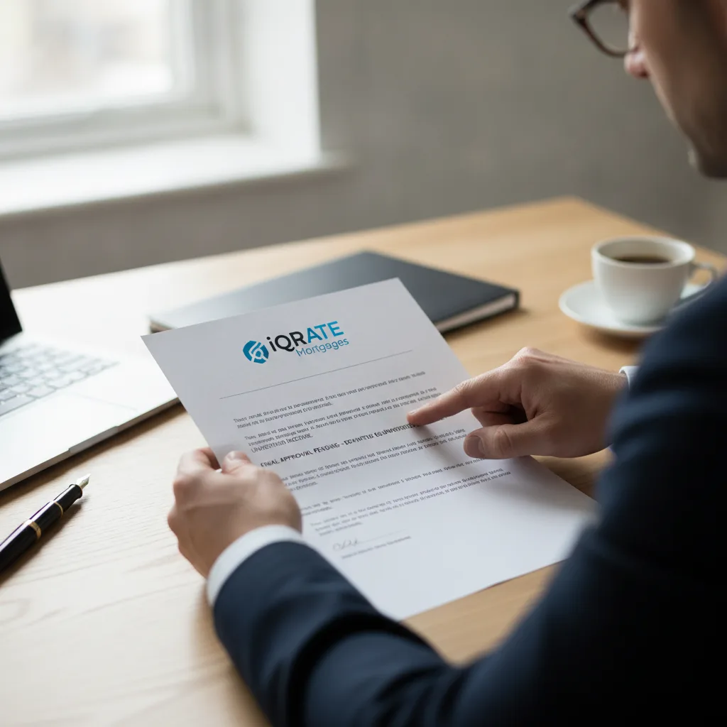 Real estate agent and client reviewing financing documents